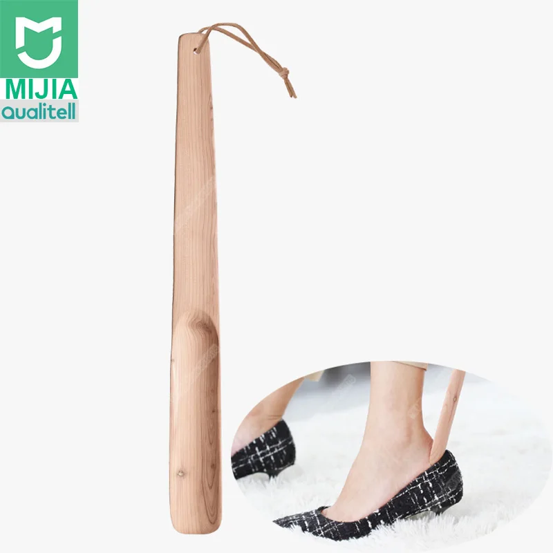 Xiaomi Mijia профессиональная прочная натуральная деревянная Легкая ручка ложка для обуви инструмент домашняя обувь для беременных женщин