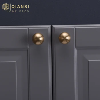 

Exquisite Furniture Handles Knobs Nordic Ball Cabinet Handle Metal Brass Wardrobe Handle Mini Drawer Pull Cupboard Handles Knobs