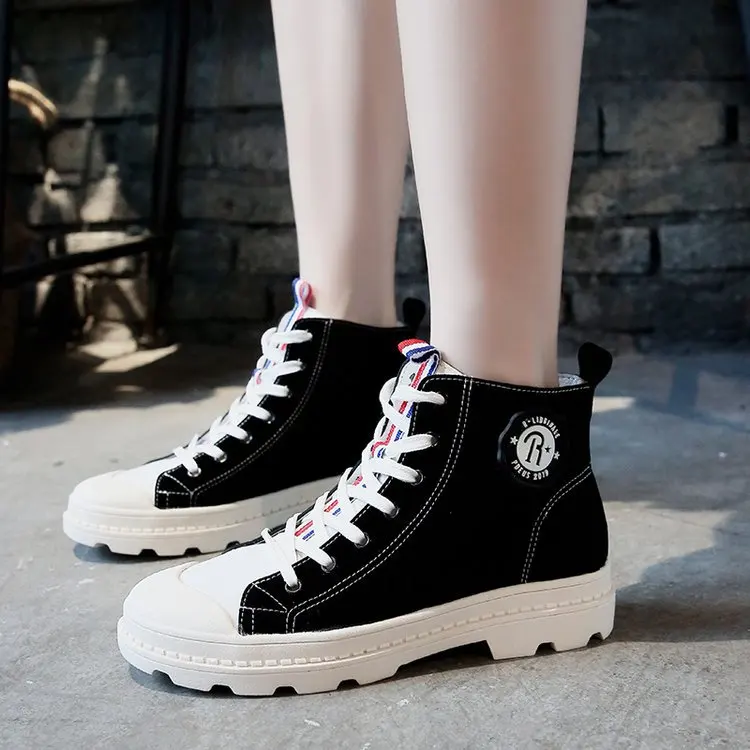 

Autumn 2019 New Style Breathable Martin Boots Women's British Style Students Europe And America Versatile Elasticity WOMEN'S Sho