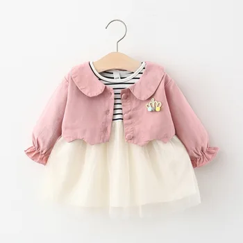 

Melario Toddler Baby Casual Dress 2020 New Kids Autumn Cute Dress Striped Outfits Girls Sweet Party Costume Children Clothes