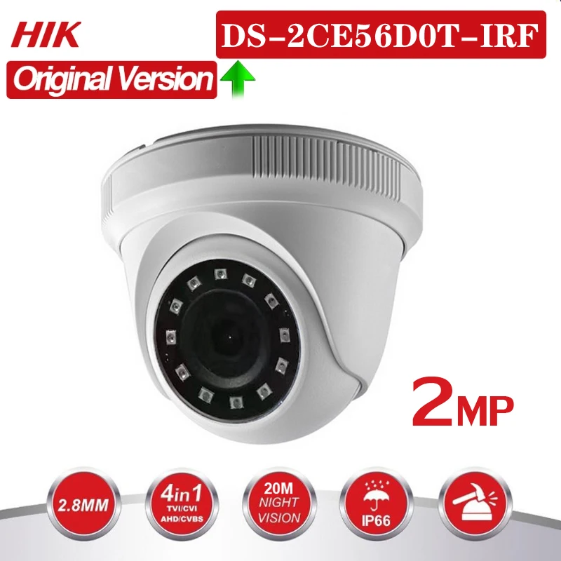  HIKVISION versión en inglés DS-7204HGHI-F1/N 1080P y DS-2CE56D0T-IRF 4CH KITS con HDD opcional