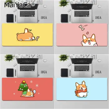 

MaiYaCa Top Quality Cute Cartoon Welsh Corgi DIY Design Pattern Game mousepad Free Shipping Large Mouse Pad Keyboards Mat