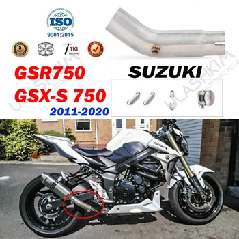GSR750 GSR 750 Motorcycle Exhaust Muffler Escape Middle Link Pipe Muffler Slip On For Suzuki GSR750 GSX-S 750 2011- 2020 Exhaust
