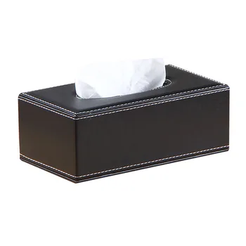 

Leather tissue box living room household carton European car tissue box creative napkin box