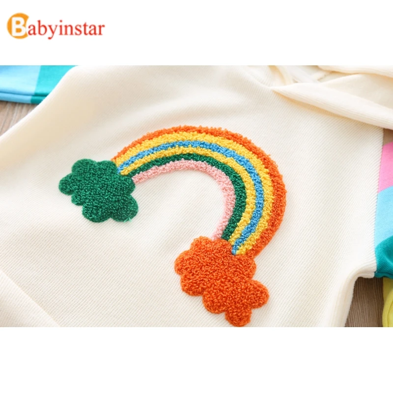 Babyinstar/Детские вечерние платья радужного цвета платье принцессы для девочек