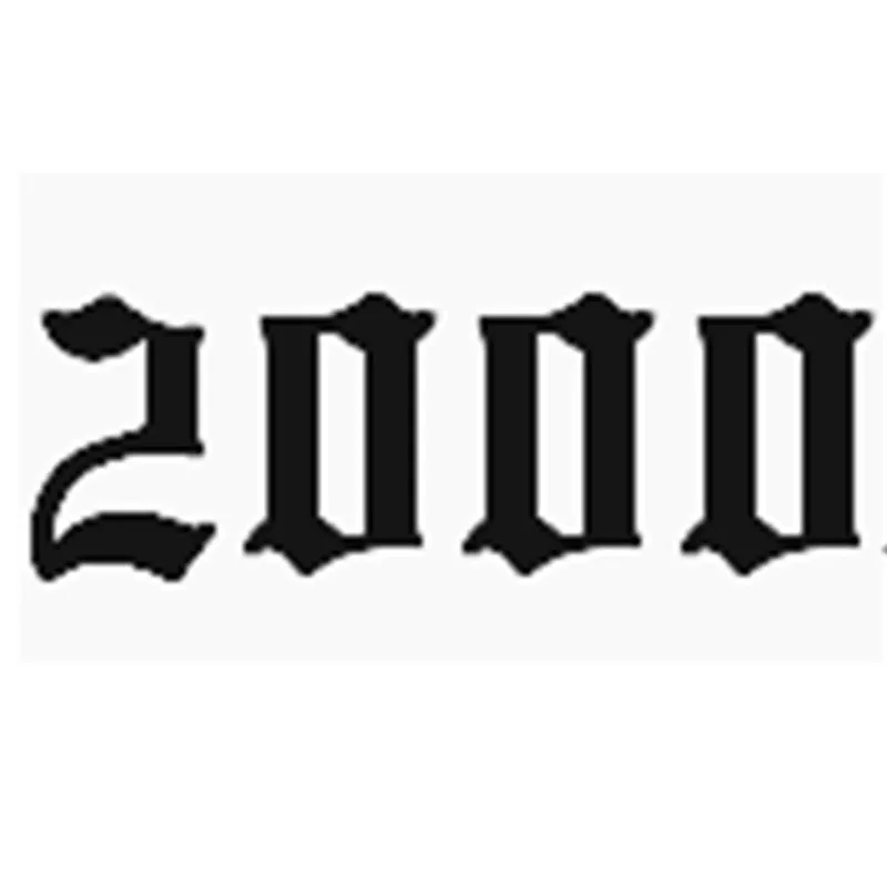 2000 Год, ожерелье из нержавеющей стали для женщин, ожерелье с цифрами на заказ, ювелирные изделия на заказ, ожерелье с цифрами на год, воротник de Moda - Окраска металла: 2000