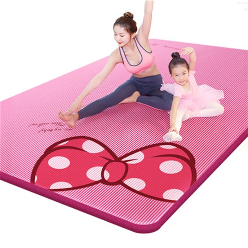 

185x80x10mm Yoga Mat Thicken Minnie Play Mat Non Slip Carpet Mat Environmental Fitness Gymnastics Mats