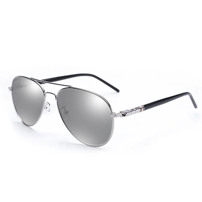 LeonLion солнцезащитные очки в стиле ретро, мужские Поляризованные Винтажные Солнцезащитные очки для мужчин, поляризованные солнцезащитные очки, мужские брендовые солнцезащитные очки Gafas De Sol De Los Hombres - Цвет линз: SilverSilver