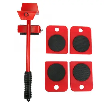

Furniture Moving Transport Tool Set Transport Shifter Mover Easy Moves Heavy Furniture Hand Tool Set 4 Mover Roller+1 Wheel Bar