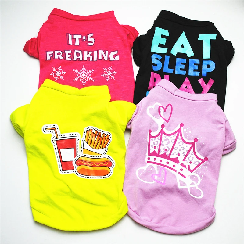 Ropa para Perro barata adorable chaleco para Perro camisa de Ropa para mascotas para perros traje de algodón cachorro Ropa para mascotas Ropa para perros pequeños Ropa de Perro