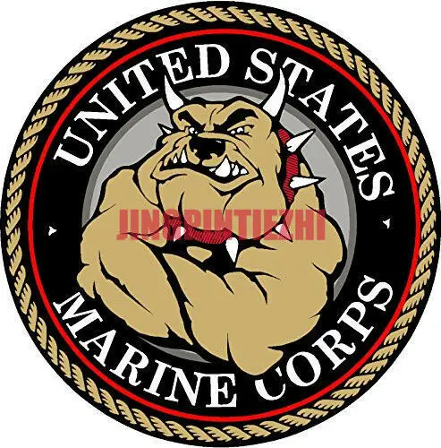 

Creative Car Stickers United States Marine Corps Bulldog Decal Decal Vinyl Stickers Racing Helmet Motorcycle Laptop Stickers