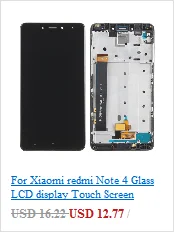 Для Xiaomi redmi 5 plus стеклянный ЖК-дисплей сенсорный экран в сборе Панель рамка экран дигитайзер Запасная часть