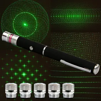 

532nm-5mw Five-in-one Laser Pointer Green Laser Pointer Powerful Hunting Laser Equipment Rescue Tool First Aid Beam