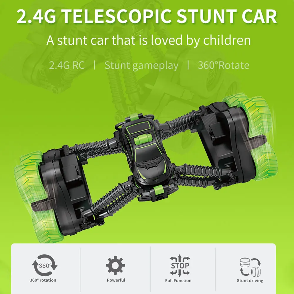 2,4G RC трюк автомобиль телескопическая деформация супер крутой кувыркающийся гусеничный автомобиль Banlance 360 градусов высокая скорость вращения RC автомобиль
