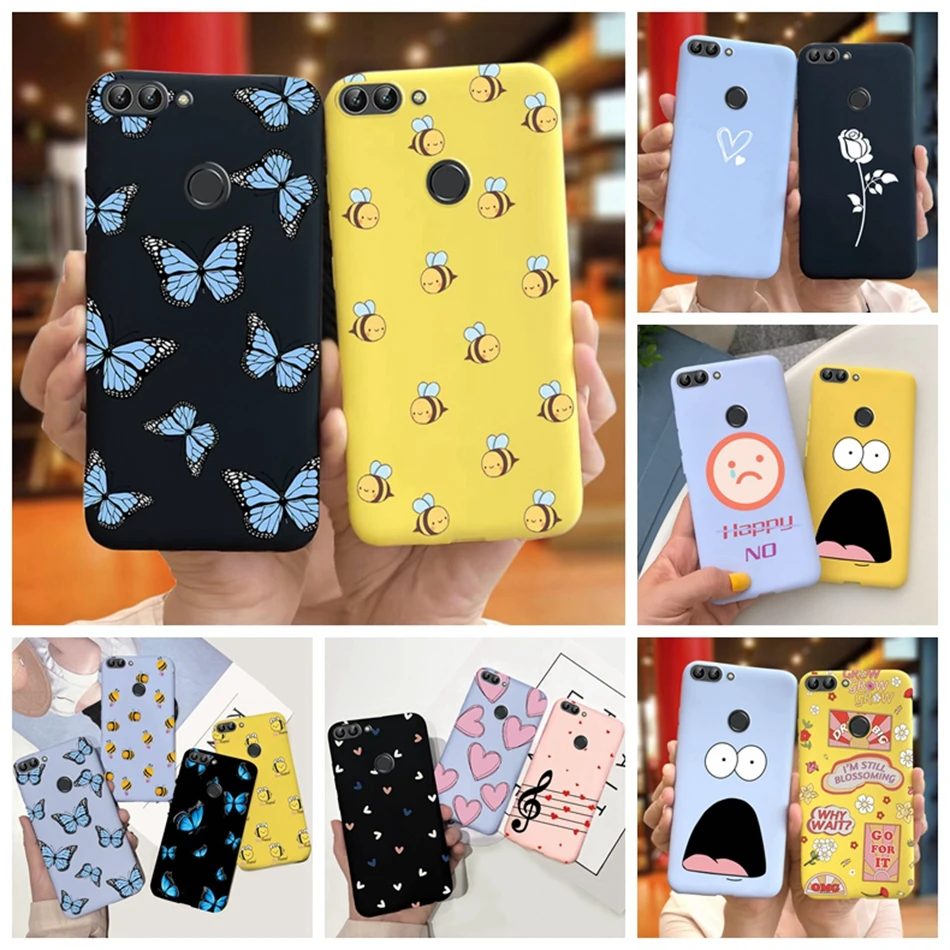 Abeja lindo mariposa para Huawei P fundas para teléfonos inteligentes espalda de silicona suave TPU para Huawei P Smart FIG-LX1 Coque Psmart 2018