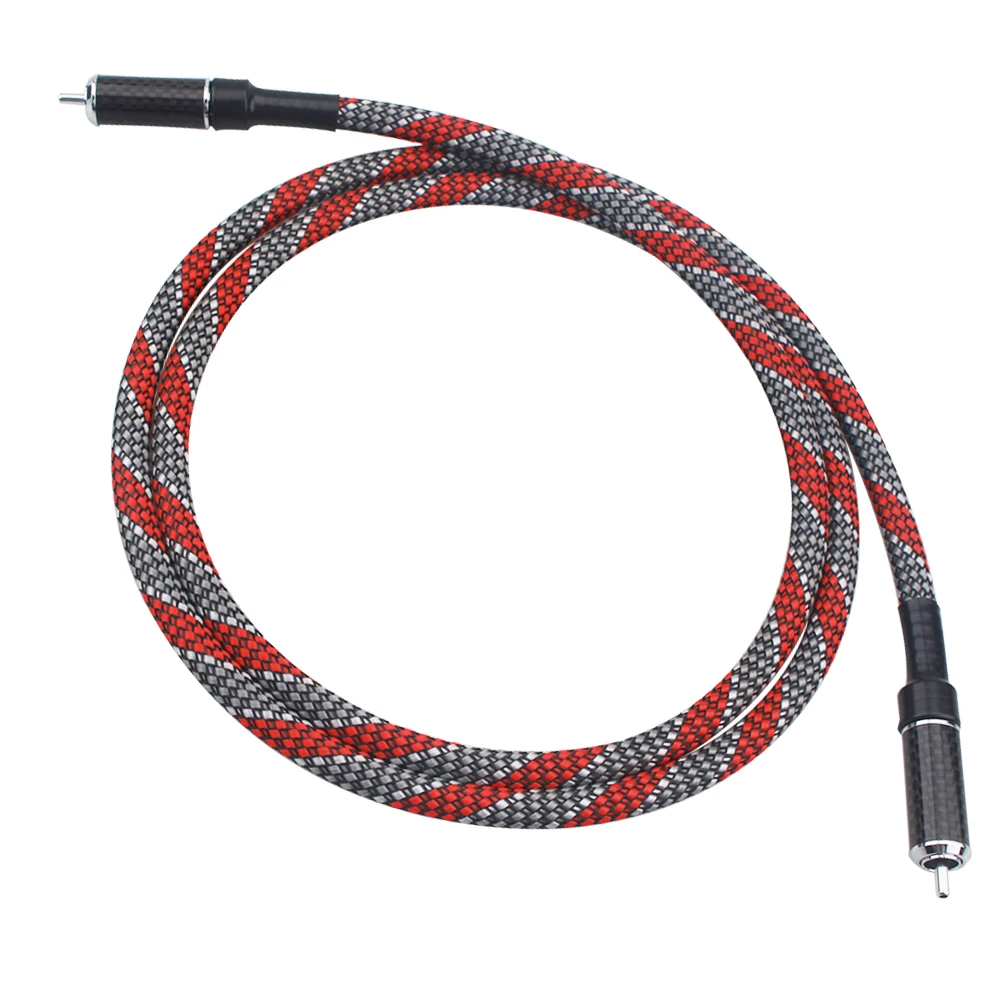 Grey Knight Lava Red Audio Cavo Coassiale Digitale Coassiale/Al S.Pdif Linea Di Collegamento Amplificatore Di Potenza Cavo Di Segnale Anteriore E Post