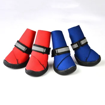 

4pcs Waterproof Winter Pet Dog Shoes Anti-slip Pet Puppy Snow Boots Paw Protector Warm Dog Shoes For Dogs