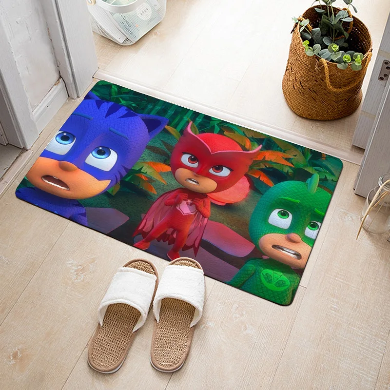 40*60 см Pj Маски мультфильм фигура водопоглощающий ковер Catboy Owlette Gekko ковры для дома гостиная игрушки для детей подарок