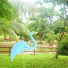 Фламинго орнамент пластиковые искусственные свадебные фигурки фламинго газон украшения Реалистичные балкон сад украшения