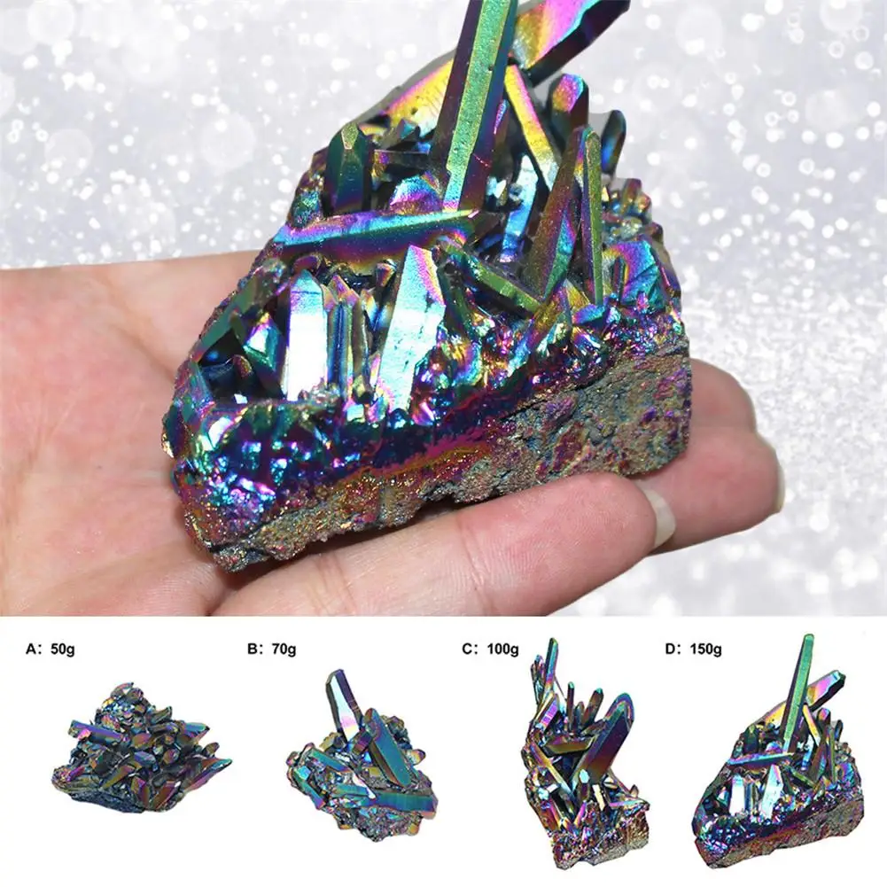 

Natural Colorful Crystal Cluster Stone Decor Natural Fluorite Degaussing Function Diy Jewelry Decor Stones And Crystals