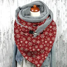 Christmas Cartoon Unisex Luxury Scarf Fashion Warm Perfect Gift High-Grade Winter Elegant Neckwear Shawl 
