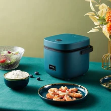 

Electric Multicooker with Food Steamer Household Cooking Appliance Easy to Clean Non-stick Rice Cooker with Portable Handle