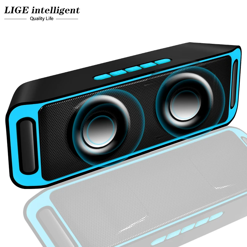 LIGE портативный bluetooth динамик беспроводной громкоговоритель звук системы 10 Вт
