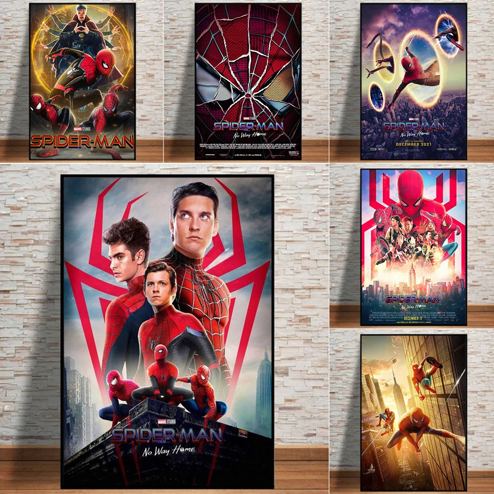 Новый постер из фильма Marvel Человек-паук настенный без дорожек для любителей