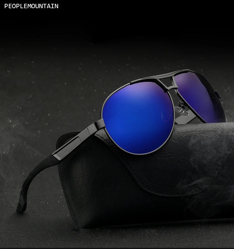 Classic Black Pilot Sunglasses Men Polarized Eyeglasses Cool Driving Anti Glare Goggles For Male Retro Brand Oculos De Sol UV400