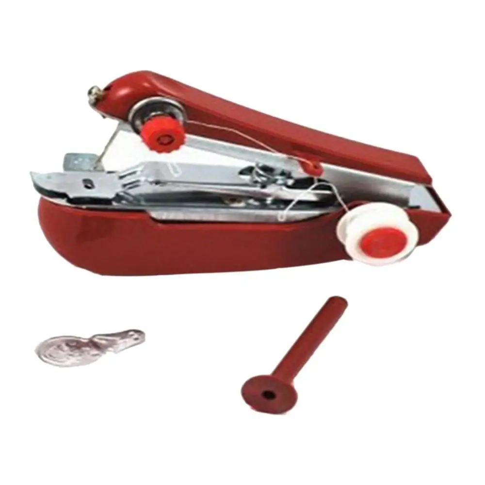 

Handheld Mini Sewing Machine Manual Portable Home Travel Small DIY Needlework Cordless Machine Cloth Fabric Stitch Accessory