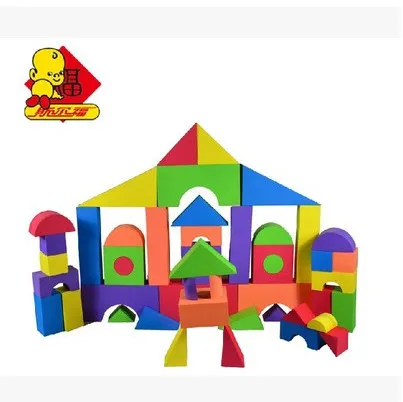 

Sierfu 009 Infants Children Sponge Software Foam to Build Building Blocks Non-toxic GIRL'S Gift Kindergarten Building Blocks
