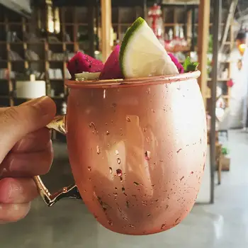 

530ml Stainless Steel Hammered Moscow Mule Mug Water Coffee Milk Tea Cup Home Bar Supplies Unique style and superior quality, t