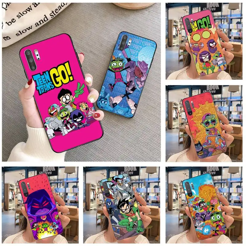 Чехол для телефона HUAGETOP Teens Titans Go DIY чехол Samsung Note 7 8 9 10 Plus lite Galaxy J7 J8 J6 2018 Prime|Бамперы|
