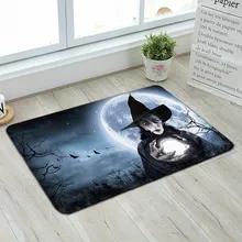 Ковер ковер на Хэллоуин Кухня двери Ванная комната напольный коврик, напольный ковер тыквы печати 40X60 см; Прямая поставка#82740