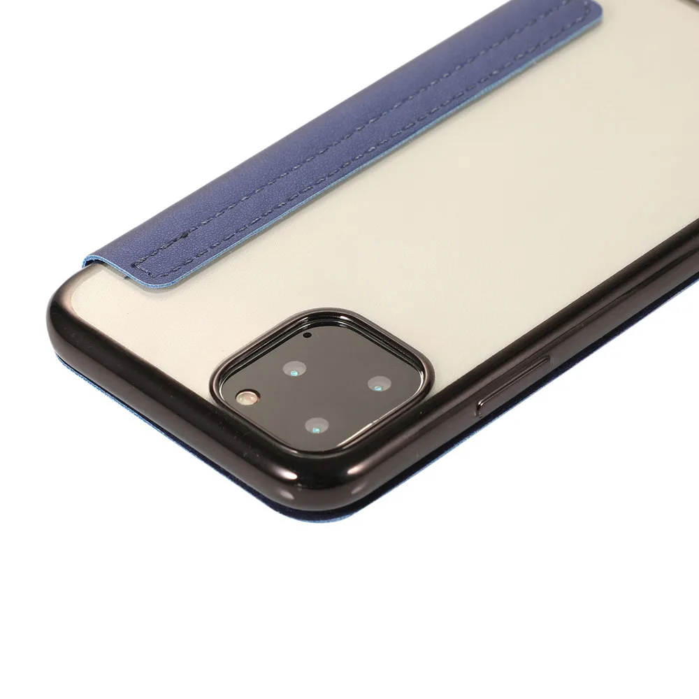 Кожаный чехол-книжка с отделением для карт двойного назначения для iPhone 11 Pro Max, тонкий легкий дизайн, Износостойкий чехол для телефона, чехол