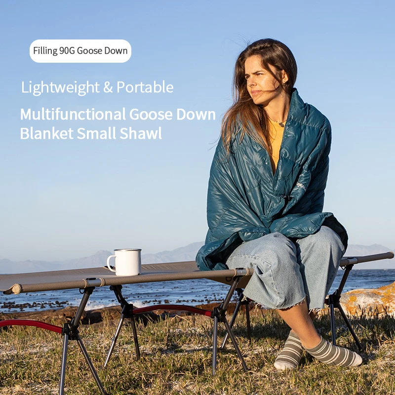 

Naturehike Sleeping Bag Down Quilt Shawl Blanket 220g Splicable Portable Goose Down Travel Blanket 800FP Outdoor Office Warm