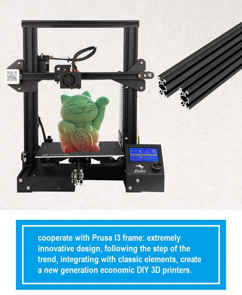 Горячая Распродажа Ender-3 DIY Набор 3D принтер большой размер мини Ender 3/Ender-3X принтер 3D продолжительная печать сила Creality 3D