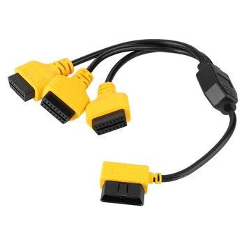 

OBD2 Cable 1 to 3 Converter Adapter 50 cm OBD2 Extension Y Line J1962M to 3-J1962F Splitter Car Accesorios