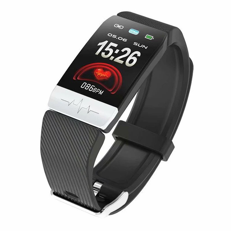 

ECG+PPG Fitness Smart Bracelet Heart Rate Blood Pressure Monitor Waterproof Sport Smart Band Weather Forecast for Men Women