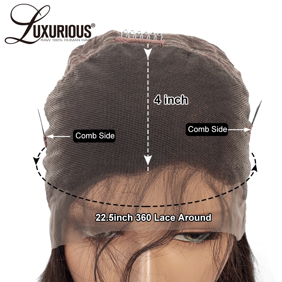 Кудрявые 360, парик с фронтальной шнуровкой, предварительно выщипанные с детскими волосами, перуанские человеческие волосы Remy, парики для женщин, натуральный черный цвет, отбеленные узлы