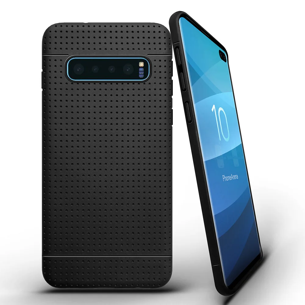 Противоударный чехол S10plus для samsung Galaxy S10 S9 S8 Plus S10E S7 S6 Edge полный защитный мягкий