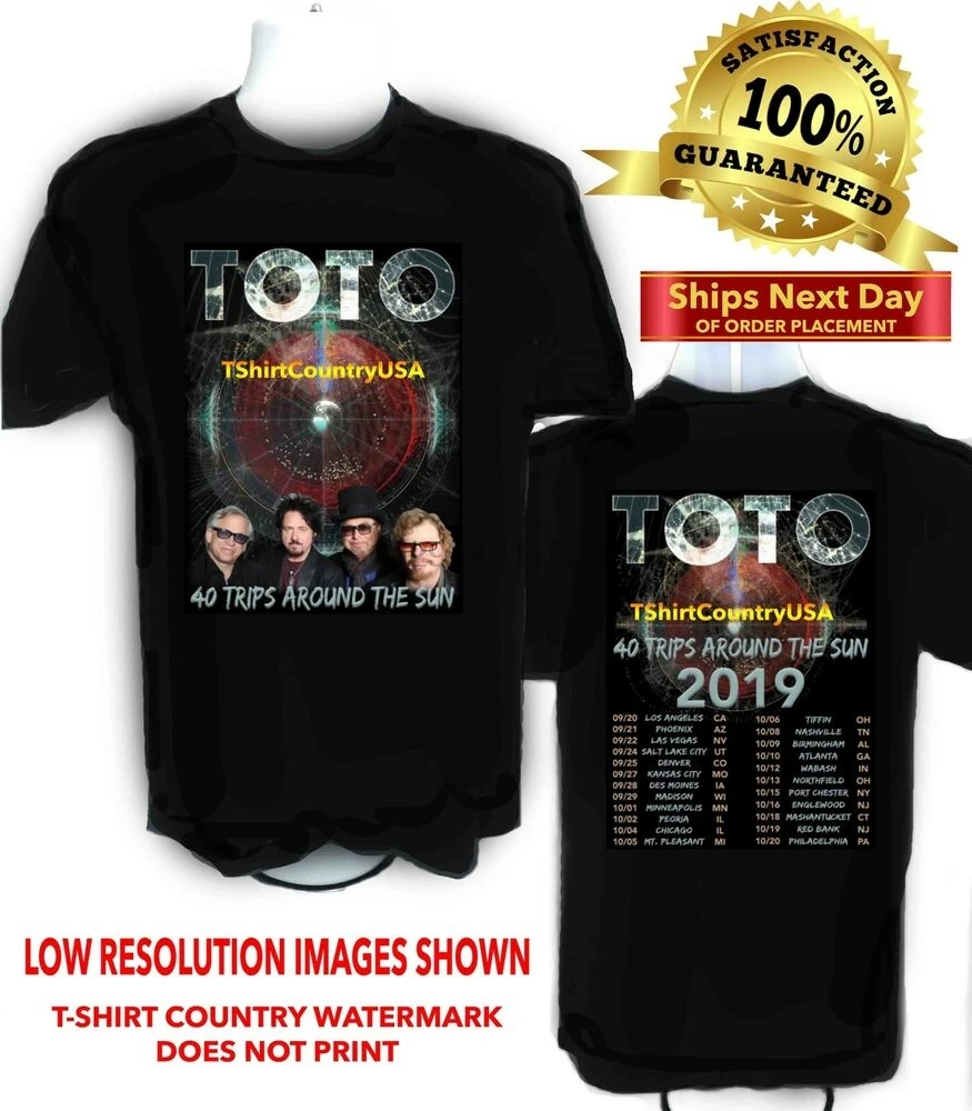 Футболка для концертов TOTO Band 2019 40 поездок вокруг Солнца |