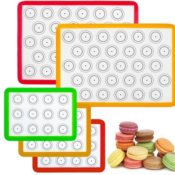 

Non-Stick Macaron Baking Mat for Cookies Macrons Cakes Pastry Mat Reusable Baking Mat for Oven Tray Liner Mats Set