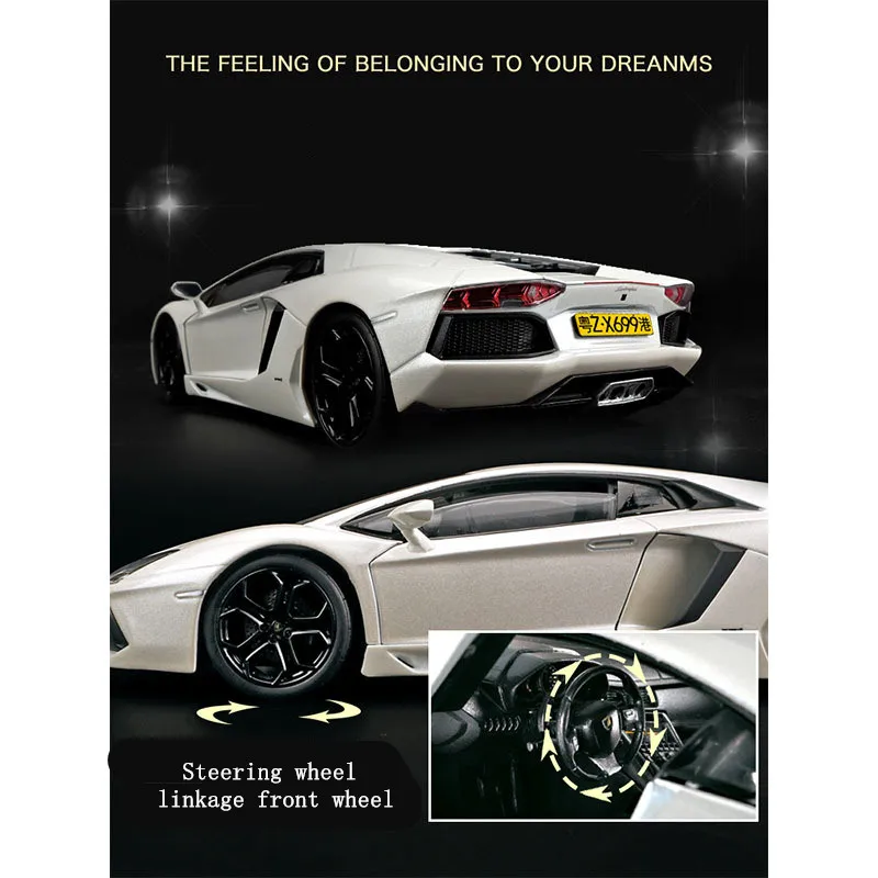 Najtaniej Welly 124 Lamborghini LP700 samochód aluminiowy model samochodu samochód symulacyjny dekoracja kolekcja prezent zabawka odlewania model zabawki dla chłopca