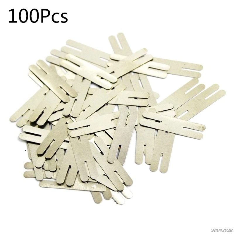 100pcs/lot 0.2x30x8mm H type Nickel Plated Steel Strap Strip Sheets Battery Pack Spot Welding Spot Welder Equipment Wholesales arc welders