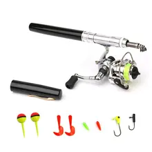1,4 м портативная ручная рыболовная удочка ручка Полюс Мини ручная рыболовная удочка маленькая морская выдра ручная морская двойного назначения ручная рыболовная удочка