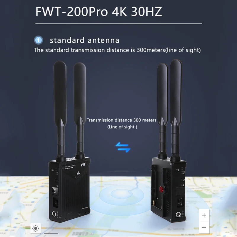 Feidu FWT-200pro 4K 30Hz Беспроводная передача изображения HD видео передатчик приемник Двойной HDMI 2160P VS Mars 300