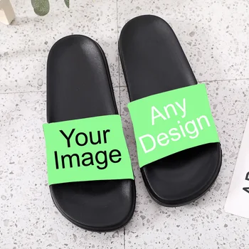 

Slides for men women kids Customize slippers Personalized shoes Photo Custom sneakers customization diy logo image design