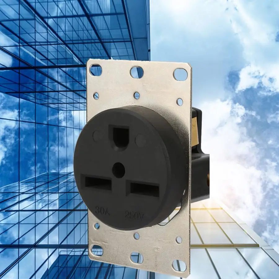 

NEMA6-30R 30A 250V Industrial Power Socket 3 Holes Power Socket Plug Wire Connector for Air Purifier Filter