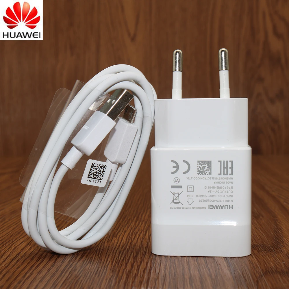 Оригинальный зарядный адаптер HUAWEI 5 В/2 А 100 см Micro USB кабель для передачи данных Mate 7